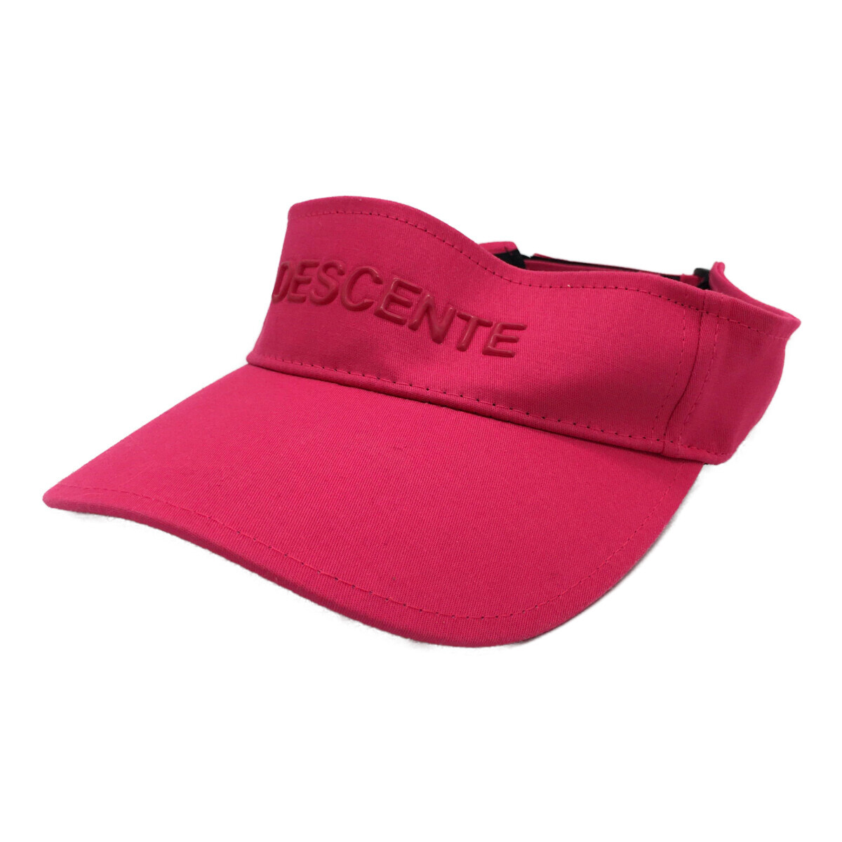 coco 中古【値下げ】デサントゴルフ DESCENTE GOLF サンバイザー F(57-59cm) ピンク シンプル 定番 レターパックプラス発送可 96053拍卖