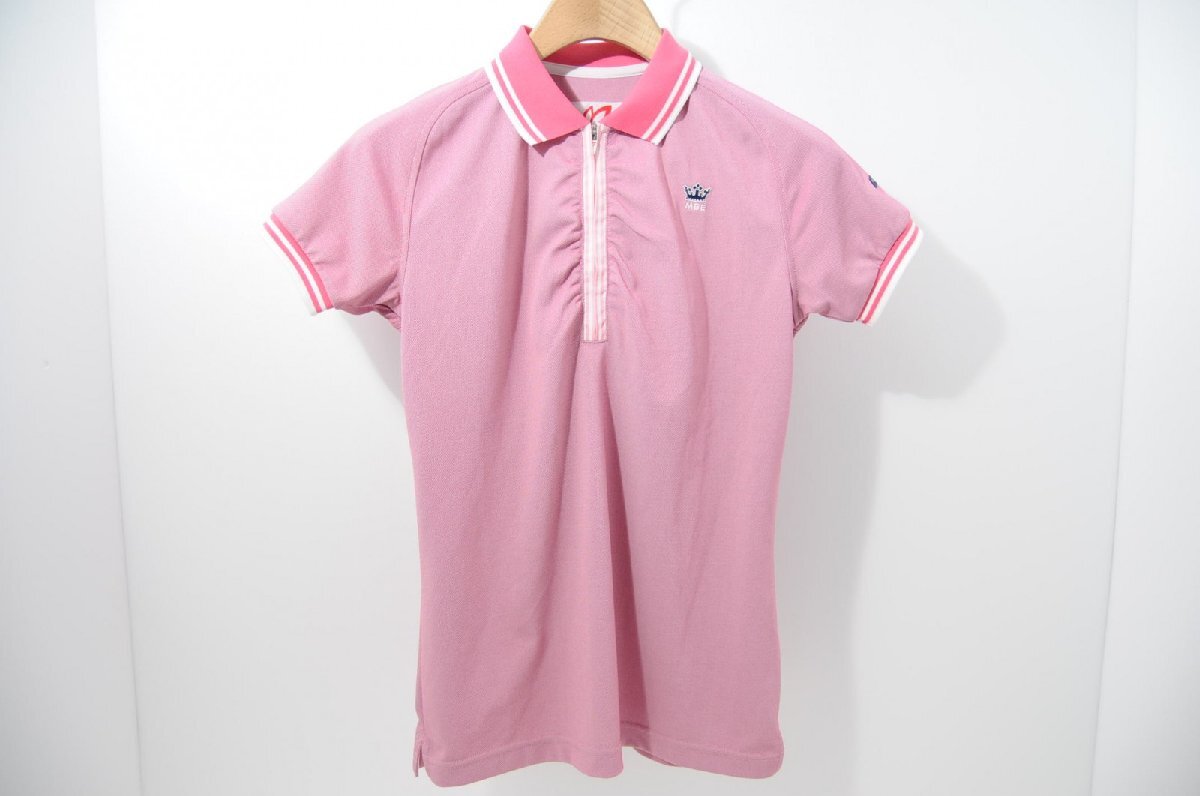 coco 中古【SALE】マスターバニーエディション レディース 半袖ポロシャツ 1(M) ピンク ハーフジップ ネコパケ発送可 62304拍卖