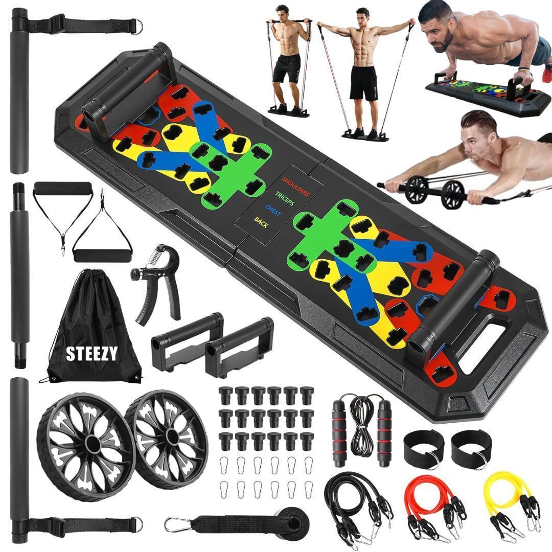 新品*マルチプッシュアップボード 腕立て ホームジム オールインワン2729拍卖