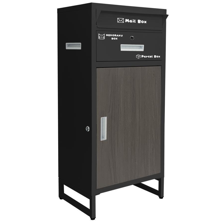 宅配ボックス 戸建2014 大型 防水 屋外 2段 後付け ポスト一体型 ポスト 防水 大容量 置き配ボックス 屋外 大型拍卖