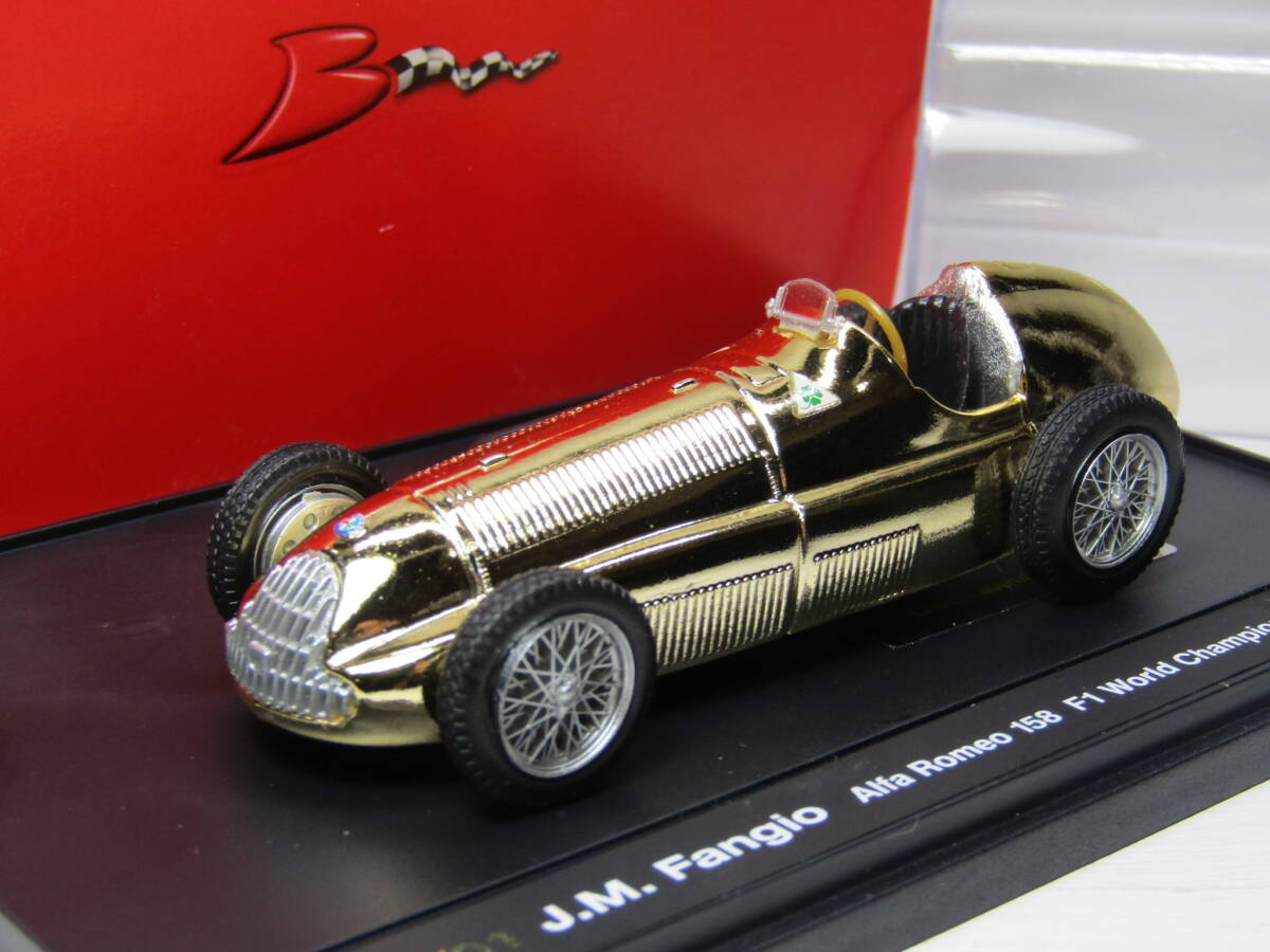 Alfa Romeo 158 ゴールド 金 GOLD Iimited edition 1/43 アルファロメオ 1951 J.M,Fangio F1 World Champion Made in taly イタリア製当時拍卖