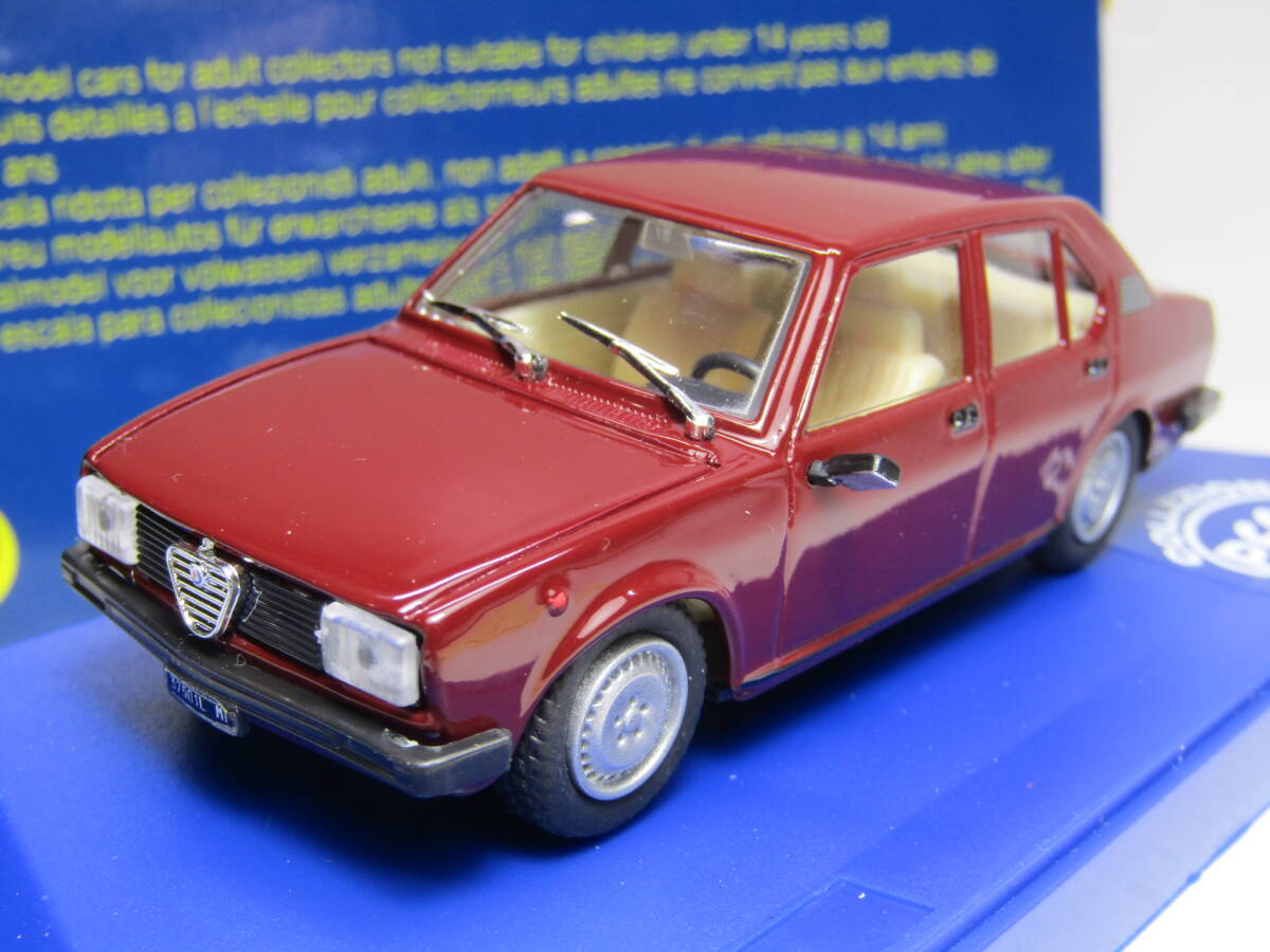 ALFA ROMEO GIULIETTA 1/43 アルファロメオ 2.0 TD アルフェッタ 角目 STRADALE2000 セダン1980 Made in Italy イタリア製 PROGETTO K 製拍卖