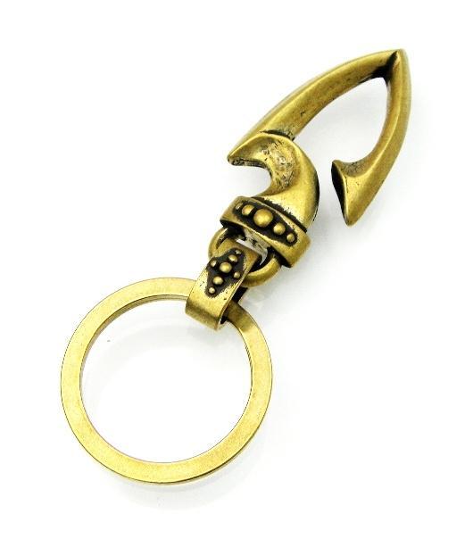 VASSER(バッサー) Spear Hook Key Chain Antique Brass(スピアーフックキーチェーン アンティークブラス)拍卖