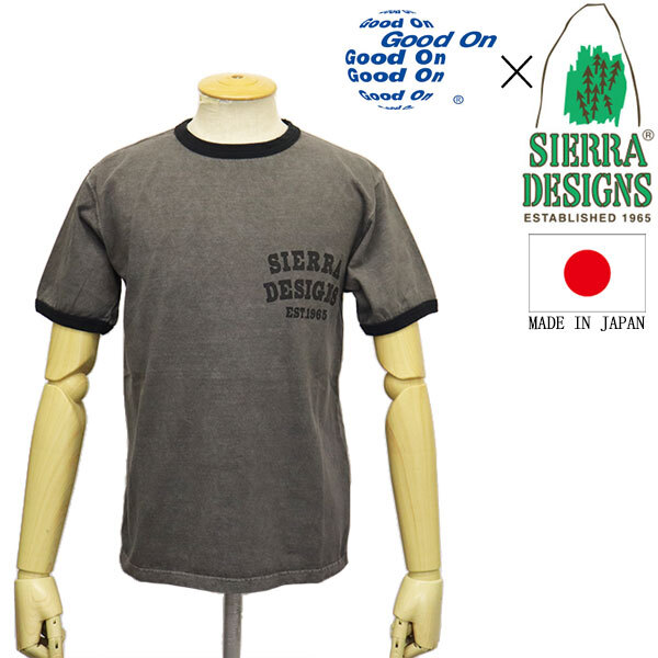SIERRA DESIGNS (シエラデザインズ) x Good On コラボ EST.1965 RINGER TEE リンガー Tシャツ GRAY SD019 L拍卖