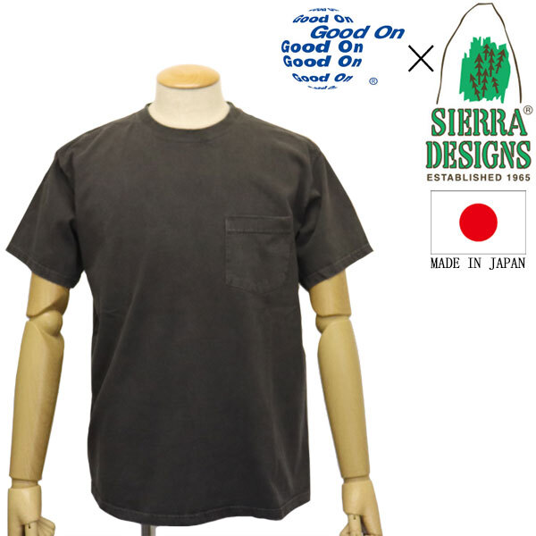 SIERRA DESIGNS (シエラデザインズ) x Good On コラボ CLASSIC 60/40 1st LOGO POCKET TEE ロゴ ポケット Tシャツ BLACK SD018 L拍卖