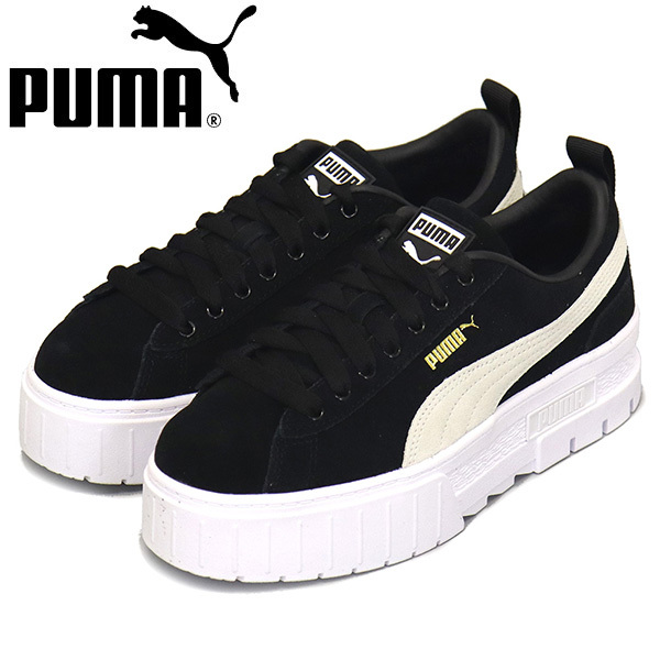 PUMA (プーマ) 380784 メイズ レディース スニーカー 01 プーマブラックxプーマホワイト PM174 24.0cm拍卖