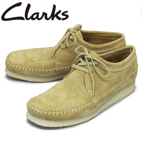 Clarks (クラークス) 26172183 Weaver ウィーバー メンズ ブーツ Maple Suede CL081 UK9-約27.0cm拍卖