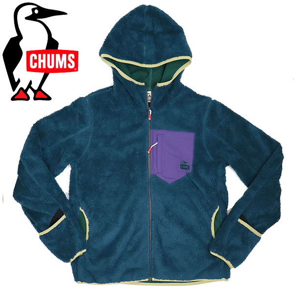 CHUMS (チャムス) CH04-1387 Bonding Fleece Zip Parka ボンディングフリースジップパーカー CMS144 T018DarkTeal XL拍卖