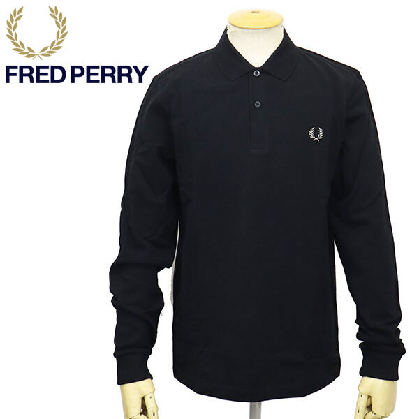 FRED PERRY (フレッドペリー) M6006 The Fred Perry Shirt 長袖 ポロシャツ FP515 906BLACK S拍卖