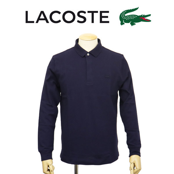 LACOSTE (ラコステ) PH2481M Paris Stretch Polo パリスストレッチポロ 長袖 LC287 166ネイビー 4-M拍卖