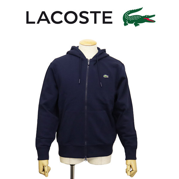 LACOSTE (ラコステ) SH6923 プレミアム スウェット ジップフーディー LC333 166ネイビー 5-L拍卖