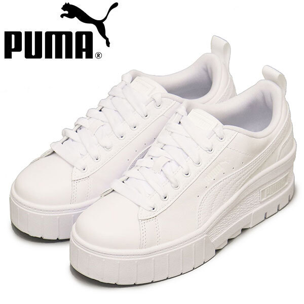 PUMA (プーマ) 386273 メイズ ウェッジ レディーススニーカー 04 プーマホワイト PM194 25.0cm拍卖