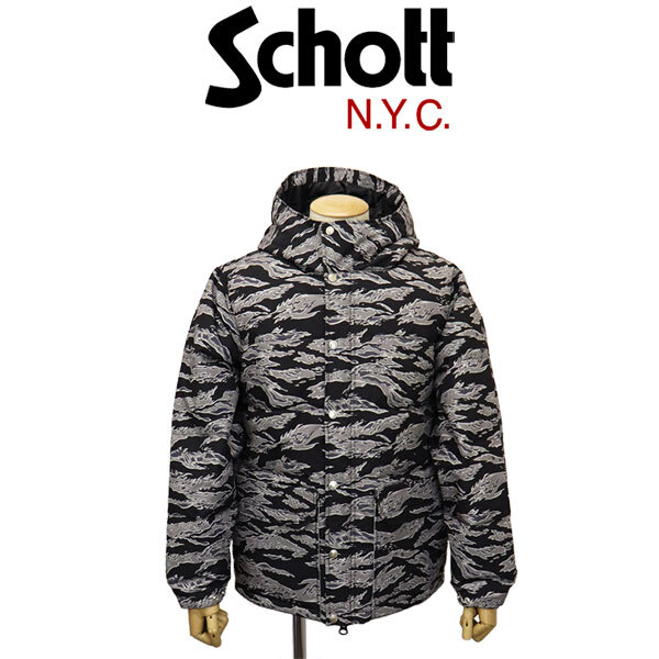Schott (ショット) 2253002 CLASSIC HOODED DOWN JKT クラシック フード ダウンジャケット 363OTHER L拍卖