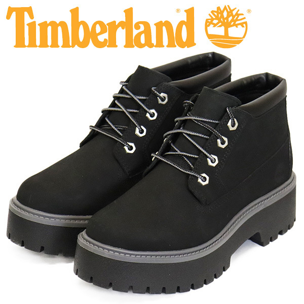 Timberland (ティンバーランド) A5REN HRTG PLTFRM NELLI WP プレミアムウォータープルーフ プラットフォーム チャッカ レディース Black T拍卖