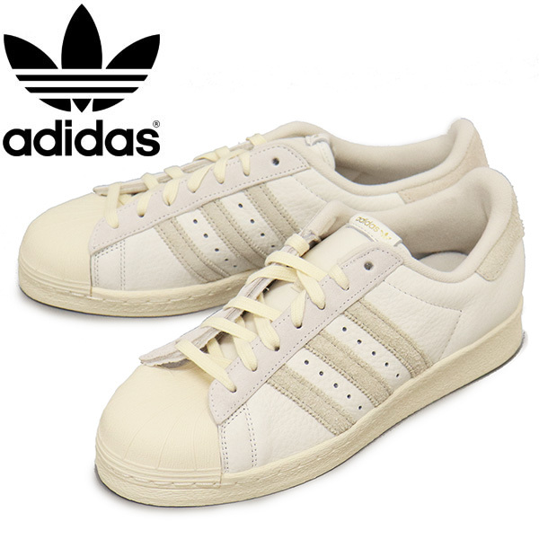 adidas (アディダス) GY3429 SUPERSTAR 82 スーパースター 82 スニーカー クラウドホワイトxアルミナxクリームホワイト AD160 26.5cm拍卖