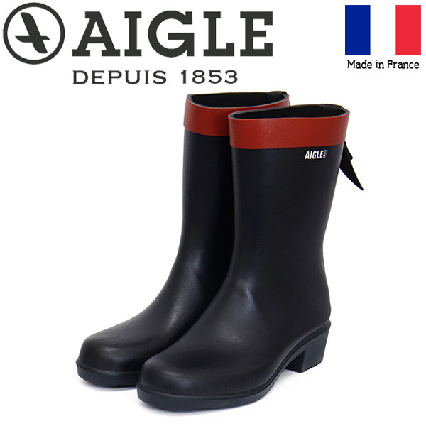 AIGLE (エーグル) ZZFNB67 MYRICA MID レディース ミッドラバーブーツ 002 MARINE AGL054 39-約24.5cm拍卖