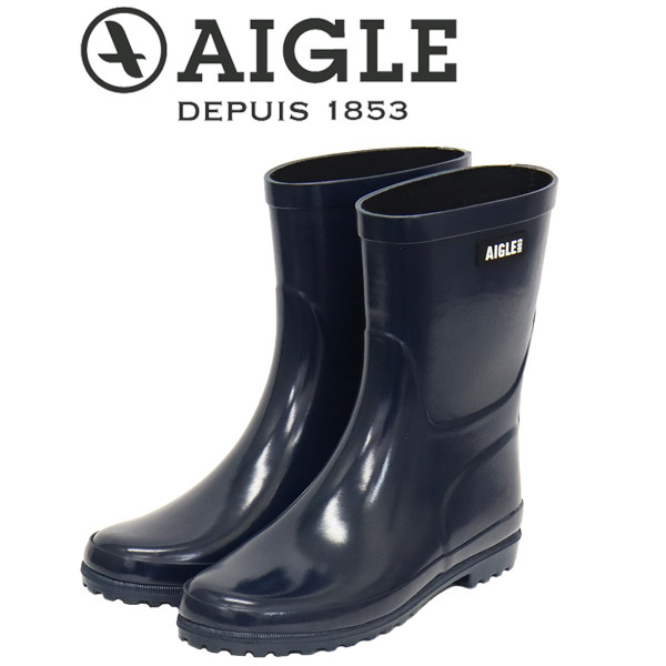 AIGLE (エーグル) ZZFS057 ELIOSA BOTTIL エリオサ レディース ミドル ラバーブーツ 007 MARINE A AGL046 36-約23.0cm拍卖