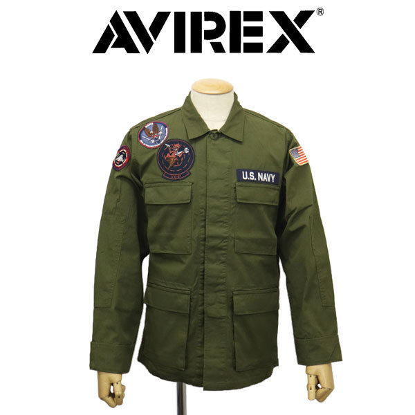 AVIREX (アヴィレックス) 3155001 COTTON RIP STOP BDU JKT VX-31 コットン リップストップ ジャケット 310(75)OLIVE XXL拍卖