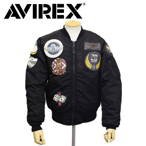 AVIREX (アヴィレックス) 6102172 MA-1 COMMERCIAL TOP GUN コマーシャル トップガン ジャケット 783-0952002 09BLACK XL拍卖