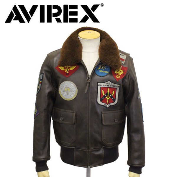 AVIREX (アヴィレックス) 6181013 G-1 TOP GUN JACKET トップガン レザージャケット 783-3250050 55(50)BROWN M拍卖