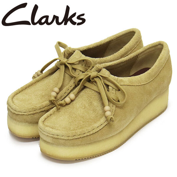 Clarks (クラークス) 26173498 Wallacraft Bee ワラクラフトビー レディースシューズ MapleSuede CL096 UK5.5-約24.5cm拍卖