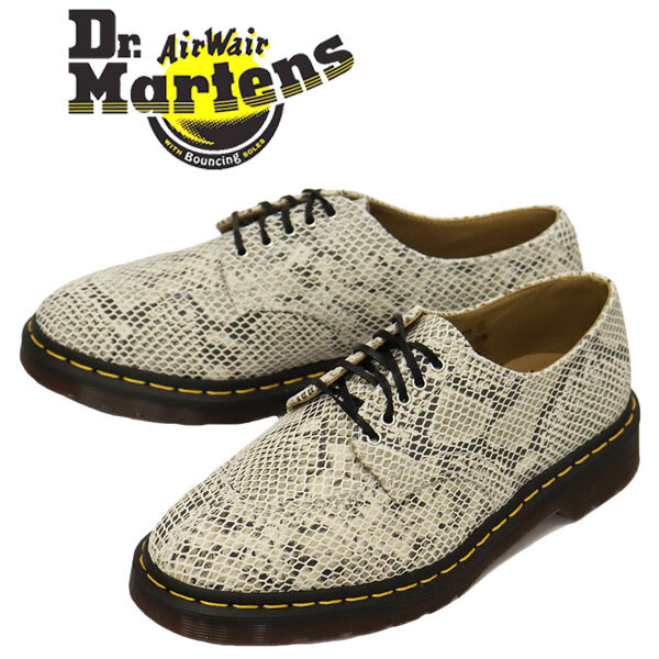 Dr.Martens (ドクターマーチン) 30613296 2046 5ホール パイソン柄 スエードレザーシューズ SAND/BLACK UK6-約25.0cm拍卖