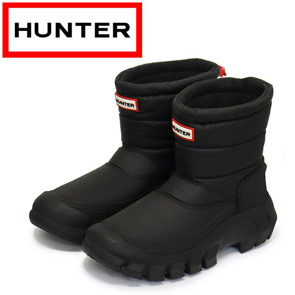 HUNTER (ハンター) WFS2108WWU WOMENS INTREPID SNOW BOOT レディース オリジナル イントレピッド スノーブーツ ショート BLACK HU240UK4-拍卖