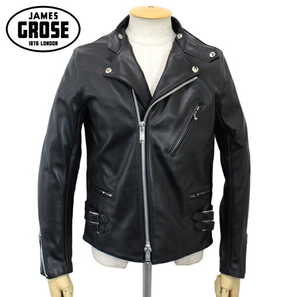 JAMES GROSE (ジェームスグロース) G05-12 MEN'S KANSAN JACKET(メンズカンサンジャケット) BLACK ブラック JG003-42拍卖