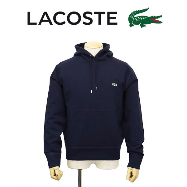 LACOSTE (ラコステ) SH102EL プレミアムスウェットプレーンパーカ 166ネイビー LC265 4-M拍卖