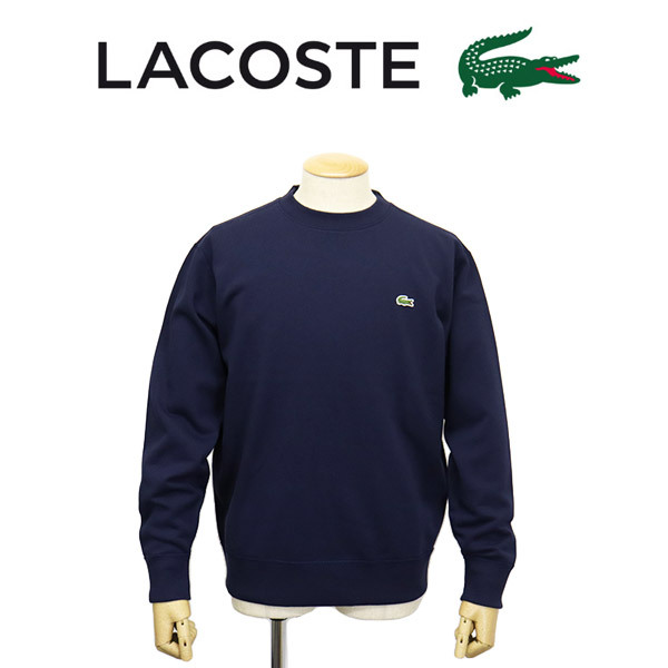 LACOSTE (ラコステ) SH6913 クルーネックスウェット ロングスリーブトレーナー LC325 166ネイビー 4-M拍卖