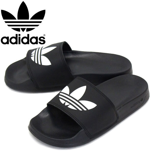 adidas (アディダス) FU8298 ADILETTE LITE オリジナルス アディレッタ ライト コアブラックxフットウェアホワイトxコアブラック AD082 23.拍卖