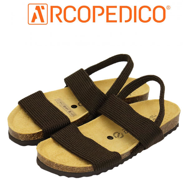 ARCOPEDICO (アルコペディコ) #610066 サルーテライン MORRIS モリス レディースサンダル BROWN ARC003 39-約25.0cm拍卖