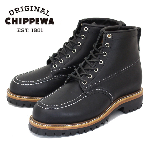 Dead stock デッドストック vintage ヴィンテージ CHIPPEWA チペワ 1975 6inch ORGINSULATED TREKKER トレッカー モックトゥブーツ BLACK-U拍卖