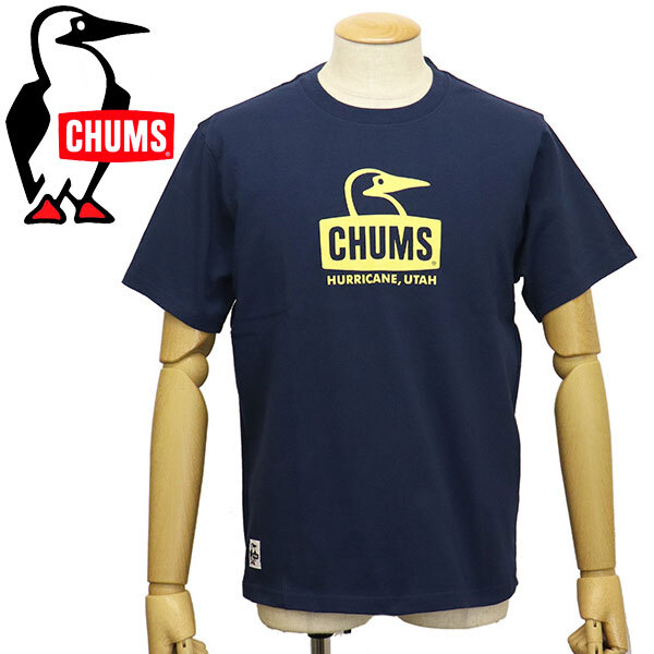 CHUMS (チャムス) CH01-2278 Booby Face T-Shirt ブービーフェイスTシャツ CMS150 N015NavyxYellow M拍卖