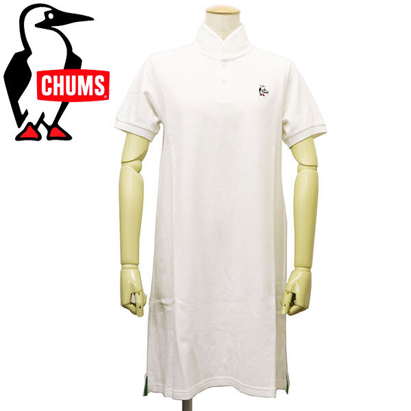 CHUMS (チャムス) CH18-1171 Booby Shawl Polo Dress レディース ブービーショールポロドレス ワンピース CMS106 W001White M拍卖