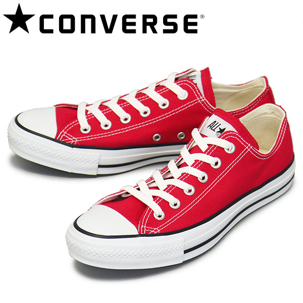 CONVERSE (コンバース) 32160322 キャンバス オールスター OX レッド M9696 CV018 US7-25.5cm拍卖