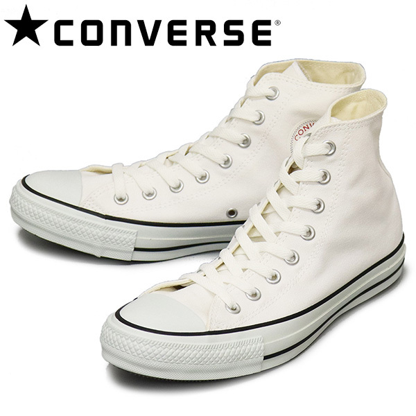 CONVERSE (コンバース) 32664380 キャンバス オールスター カラーズ HI ホワイト ブラック CV032 US4.5-23.5cm拍卖