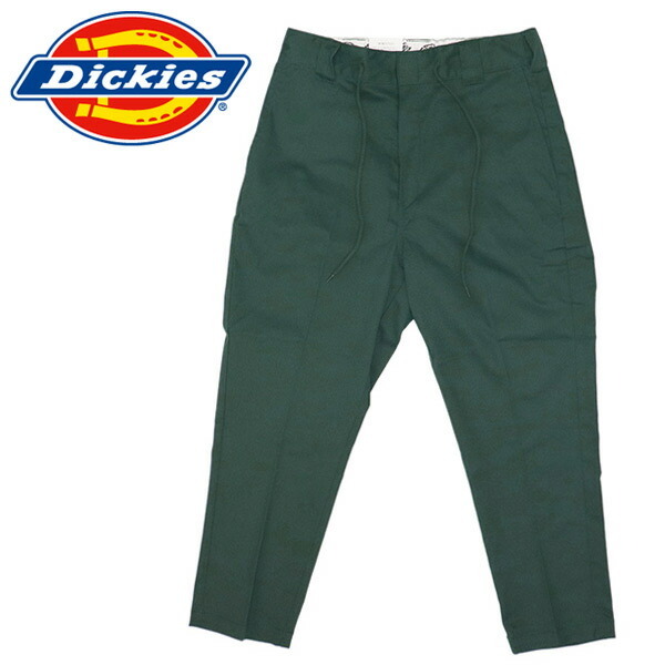 Dickies (ディッキーズ) 181M40WD16 TCストレッチテーパードアンクルイージーパンツ 8分丈 DK012 GHハンターグリーン S拍卖