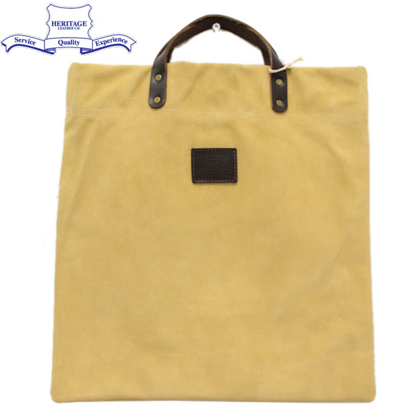 HERITAGE LEATHER CO.(ヘリテージレザー) NO.8385 Suede Book Tote Bag(スエードブックトートバッグ) Tan Suede HL168拍卖