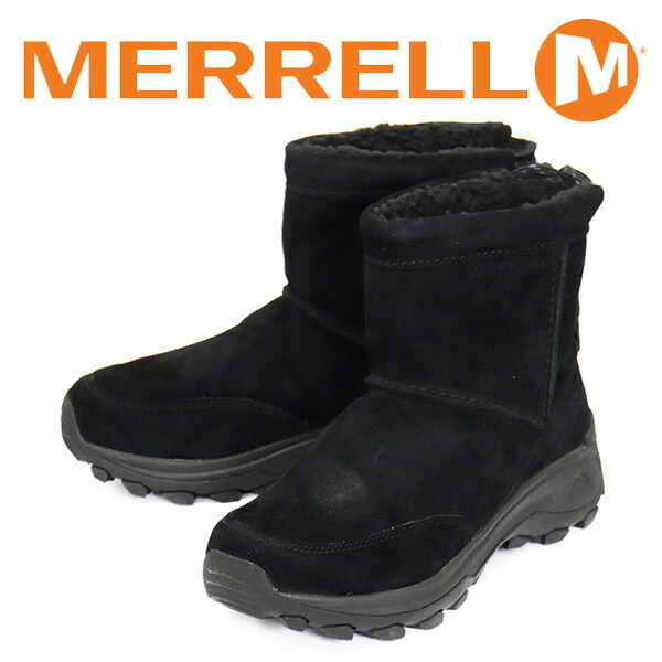 MERRELL (メレル) J004555 WINTER PULL ON ウィンタープルオン メンズ ブーツ BLACK MRL085 約25.5cm拍卖