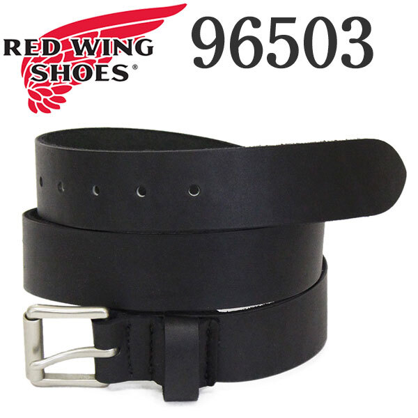 REDWING (レッドウィング) 96503 Leather Belt レザーベルト 38mm Black Pioneer 34インチ拍卖