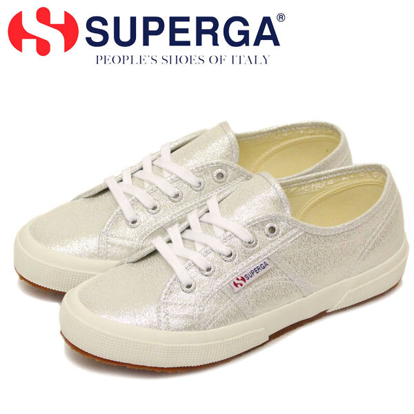 SUPERGA (スペルガ) S001820 2750-LAME W ウィメンズ シンセティックスニーカー 031 GREY Silver SPG005 40-約25.0cm-25.5cm拍卖