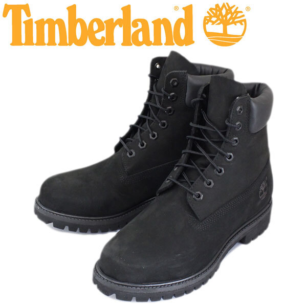 Timberland (ティンバーランド) ICON 10073 6in Premium Boot (アイコン シックスインチ プレミアム レザーブーツ) ブラック ヌバック TB01拍卖
