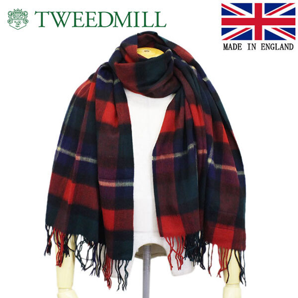 TWEEDMILL (ツイードミル) 70-190 Lambswool Knee Rug ラムウール マフラー 70x190 TWM003 KilgourTartan拍卖