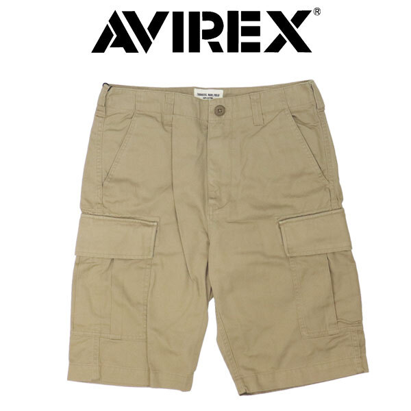 AVIREX (アヴィレックス) 2913002 BASIC FATIGUE SHORTS ベーシック ファティーグ ショーツ 180(53)KHAKI XL拍卖