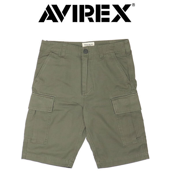 AVIREX (アヴィレックス) 2913002 BASIC FATIGUE SHORTS ベーシック ファティーグ ショーツ 310(75)OLIVE M拍卖