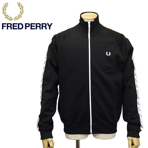 FRED PERRY (フレッドペリー) J4620 Taped Track Jacket テープド トラックジャケット FP512 198BLACK M拍卖
