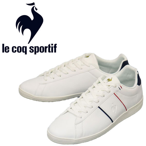le coq sportif (ルコック スポルティフ) QL1VJC10WN CHATEAU II シャトー2 スニーカー ホワイト/ネイビー LE041 約27.0cm拍卖