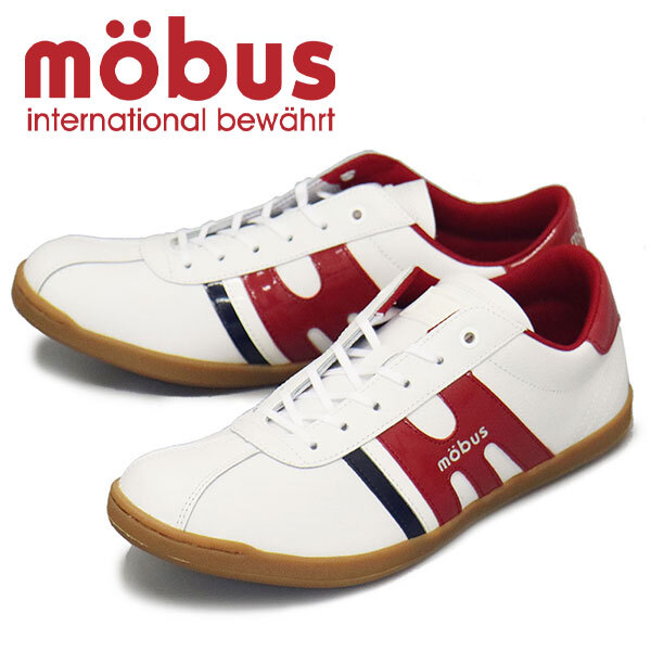 mobus (モーブス) M-2102T-1093 NEW MUNDEN ニューミュンデン レザースニーカー WHT/DK.RED MBS007 41拍卖