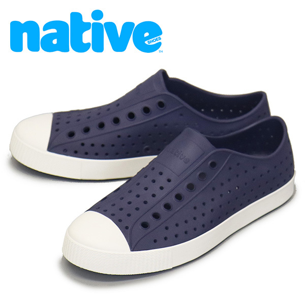native shoes (ネイティブシューズ) 11100100 JEFFERSON ジェファーソン シューズ 4201 REGATTA BLUE/SELL WHITE NV004 10-約28.0cm拍卖
